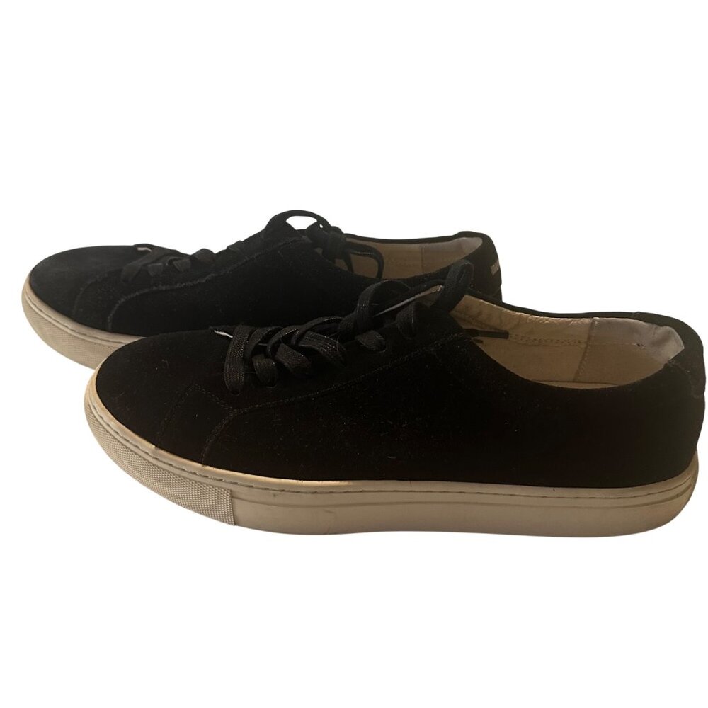 New Republic black suede lace up sneaker size 10